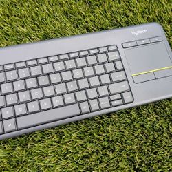 **Logitech-TKL WIRELESS-Membrane Keyboard with Built-in Touchpad**