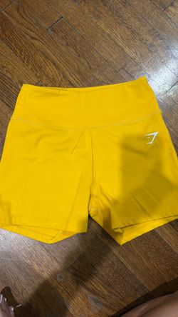 Gymshark yellow women’s gym shorts size small
