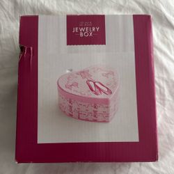 Lift Top & 1 Drawer Jewelry Box (PINK)