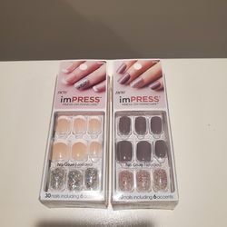New KISS imPRESS Press-On Manicure Nails 2-Pack