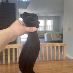 Clip in hair extensions