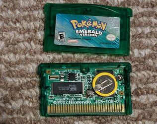 Pokémon Emerald - NTSC, 2005, GBA - New Battery - Authentic
