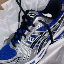 ASICS MEN’s Sneakers / Blue-Silver