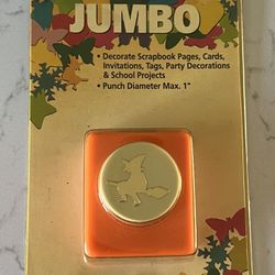 Scrapbooking Paper Punch Jumbo Witch by McGill in Original Packaging 