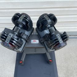 Weighs And Stand Bowflex 5-20 Lb Each ,Includes Mat 