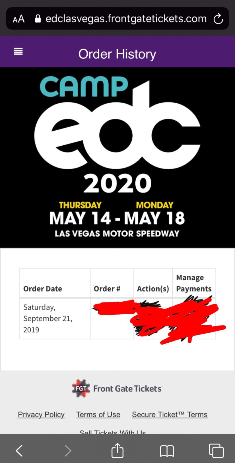 EDC 2020 Las Vegas GA+