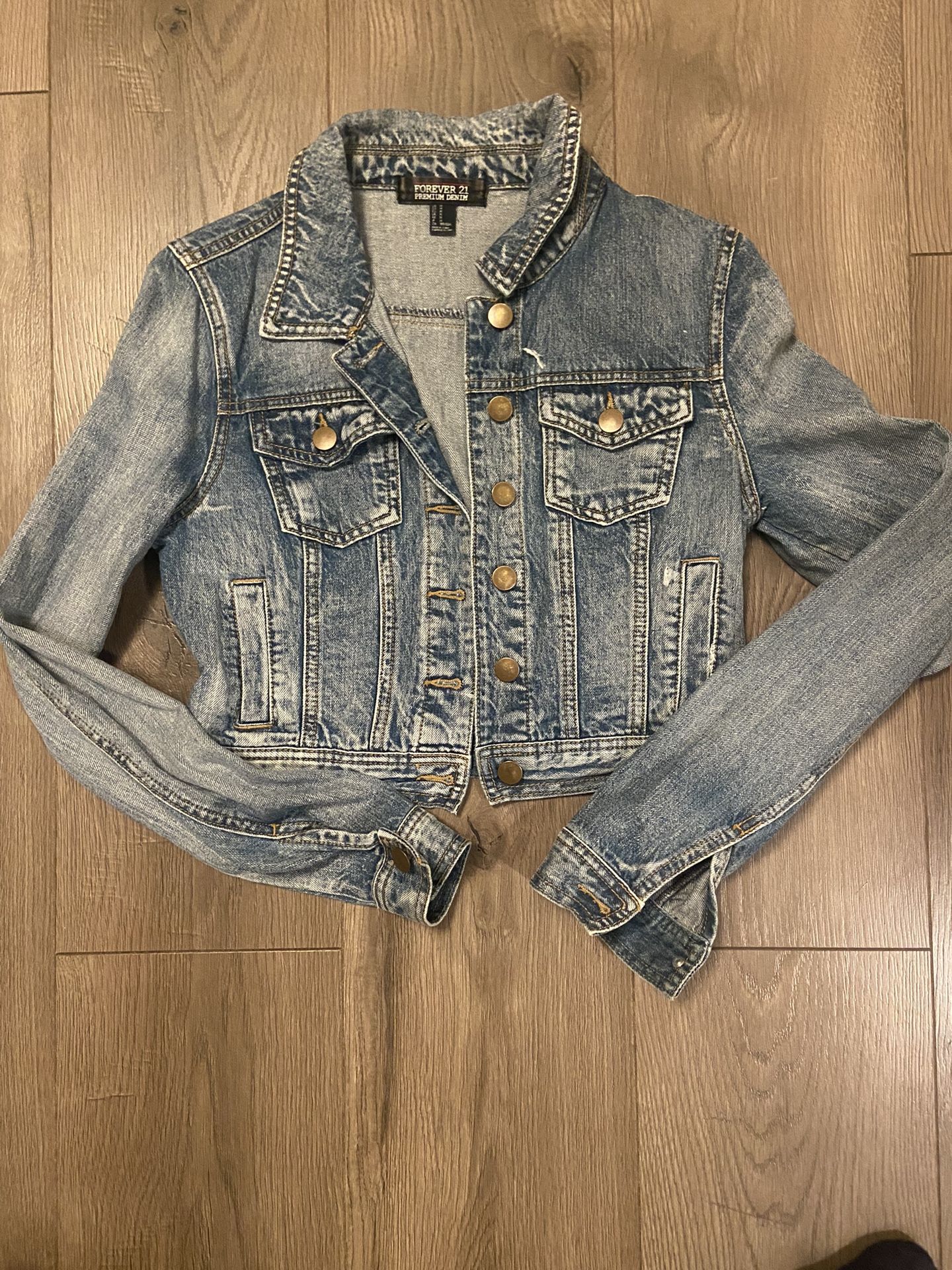 Women Crop Jean Jacket