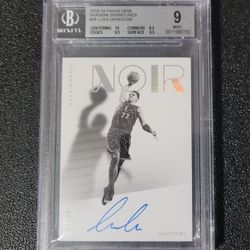 🔥BGS 9,10 /99 on card Auto Rc Luka Doncic 2018 Panini Noir Shadow Signatures Rookie 💜
