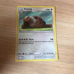 Pokemon Card- Detective Pikachu 18/18 - Slaking (holo-rare