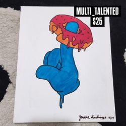 Disney Handcrafted Painting 