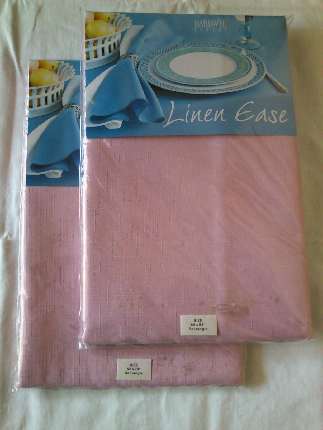Pink Linen Tablecloth – New in Package