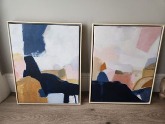 Abstract Canvas Wall Art Set of 2