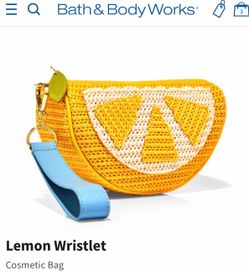 Cutest Trending! BATH & BODY WORKS💕🍋 LEMON 🍋💕wristlet