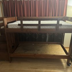 Kids Solid Wood Bunk Bed