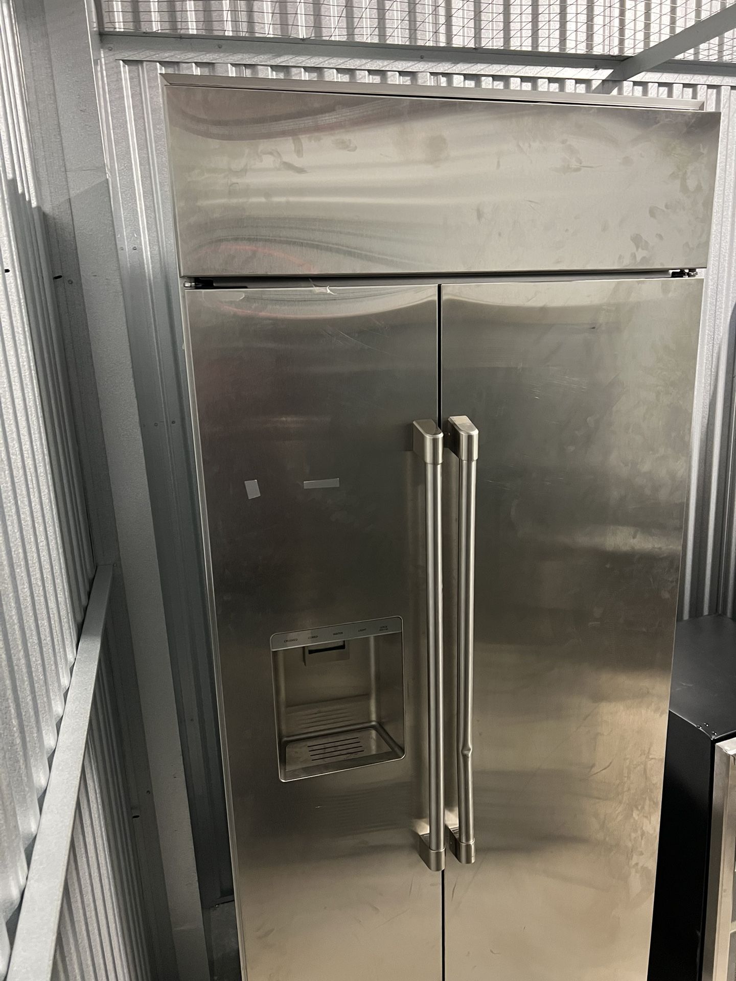 Monogram 36" Built-In Side-by-Side Refrigerator with Dispenser ZISS360DNSS