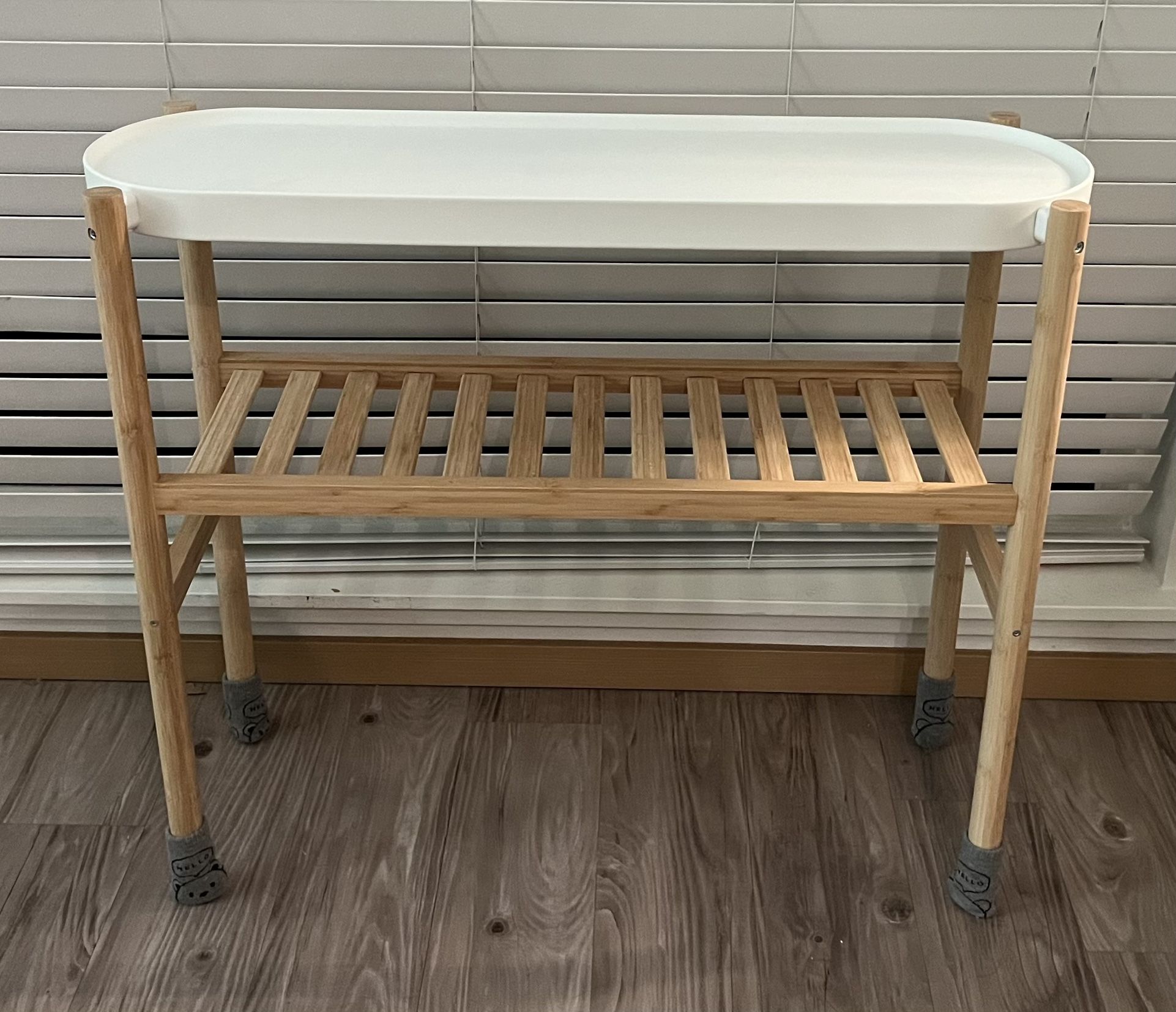 IKEA SATSUMAS Plant Stand, Bamboo/white