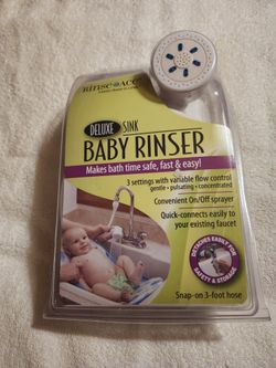 NEW BATH BABY RINSER, SINK SHOWER 3 FT HOSE