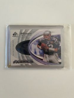 Tom Brady Football Card With Game Worn Jersey