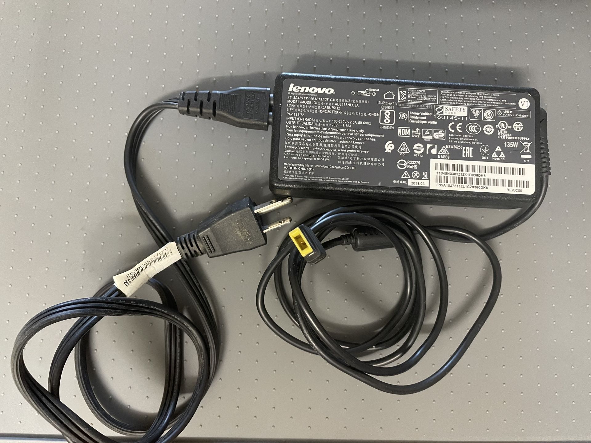 Original Lenovo Laptop Power Supply Adapter
