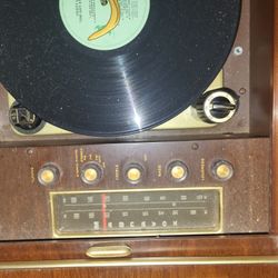 Vintage Cabinet Record Player