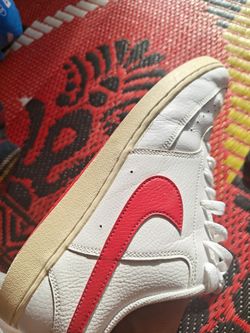 Red and white Nike size 13