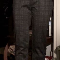 Plaid Black Pants 
