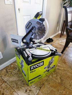 Ryobi 14 Amp Corded 10 in. Compound Miter Saw with LED Cutline Indicator