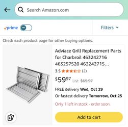 Brand New Adviace Grill Replacement Parts For Charbroil