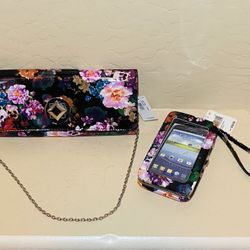 New With Tags Jessica McClintock Purse & Mundi Cellphone/Wallet Wristlet Bundle