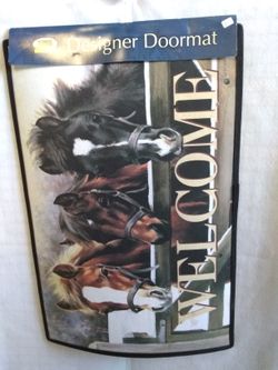 Western Horse welcome mat