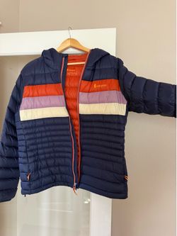Cotopaxi color block puffer jacket Women's Large