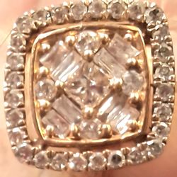 Jared's Diamond Cluster Earing (*Mens Single Stud)