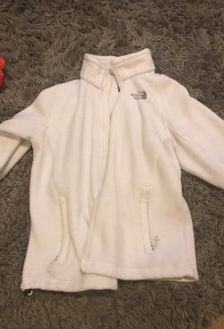 White North Face Jacket (Size Large)