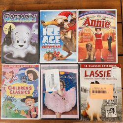 6pk Dvd movie bundle lot family movies