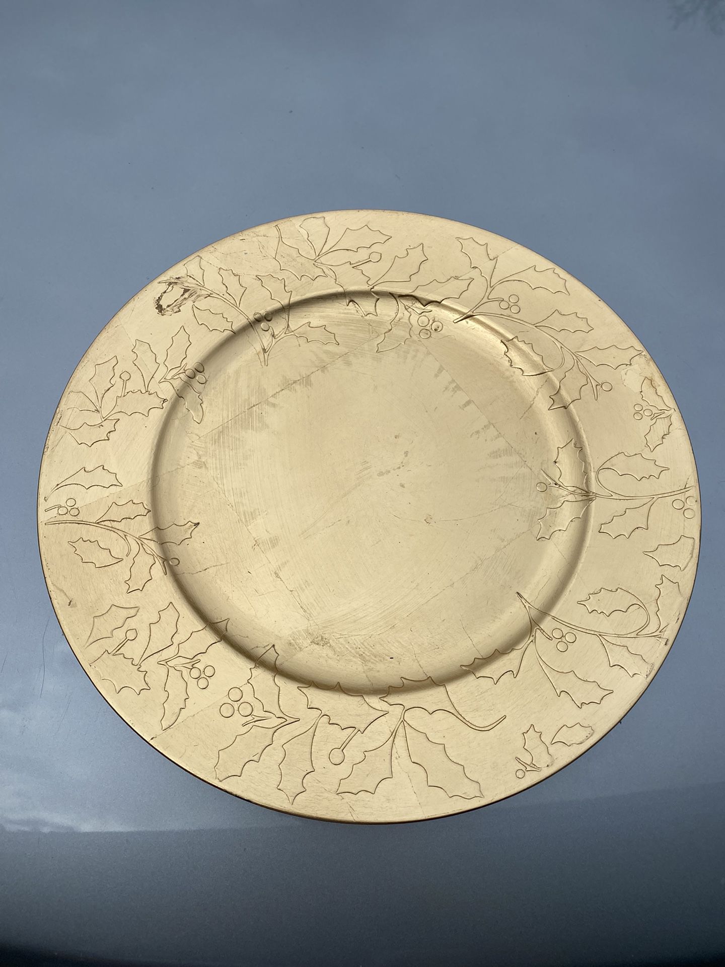 Golden Wedding Charger Plates 