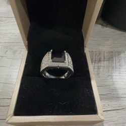 Moissanite Black Diamond Men’s Ring 6.5mm