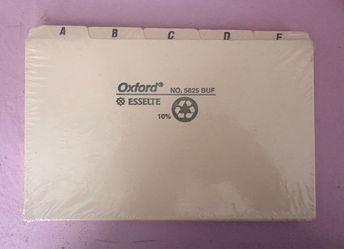 Oxford 5-Tab Index Dividers
