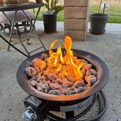 $50.00!! New 21” Propane Gas Outdoor Patio Firepit Bowl