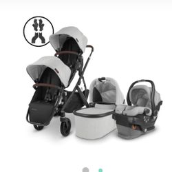 Brand New UPPA BABY Vista Double Stroller Combo