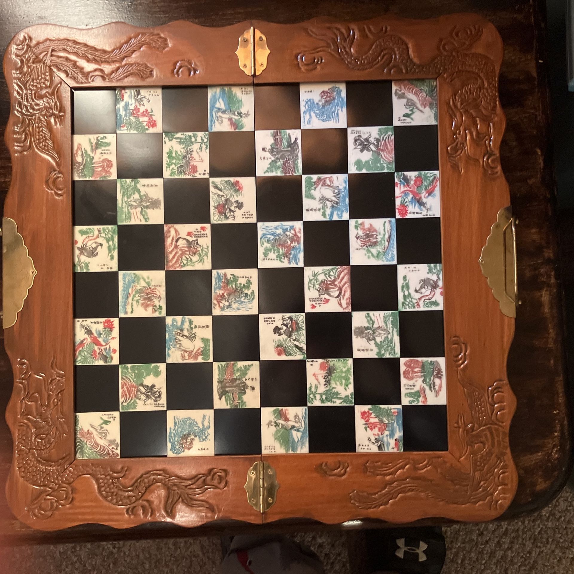 Made In Japan Vintage, Handcrafted Handpainted Chess