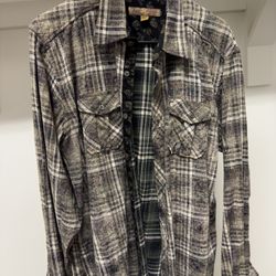 Vintage Flannel Button-Down Shirt
