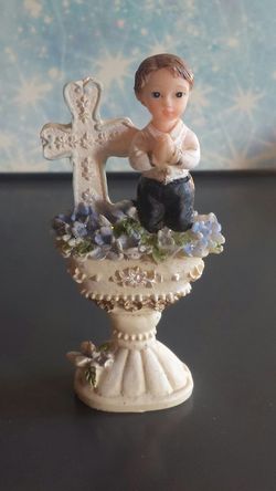 Ceramic Praying Boy