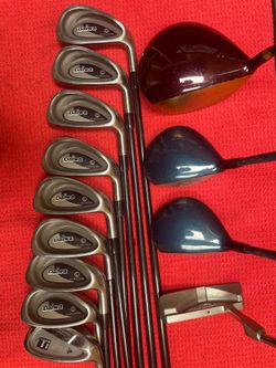Complete golf club (made in japan //Daiwa irons And Assorted Wood)with odyssey putter and golf bag
