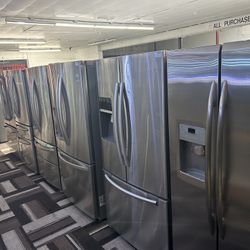 Stainless Steel Refrigerator From 400.00 With Warranty 