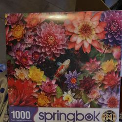 Springbok Colorful Koi 1000 Piece Puzzle NIB