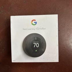 Google Nest Learning Thermostat- 3rd Generation | Black 