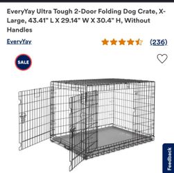 Dog crate 2 door XL  new