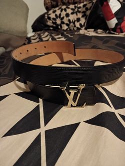 Louis Vuitton Black Epi Belt
