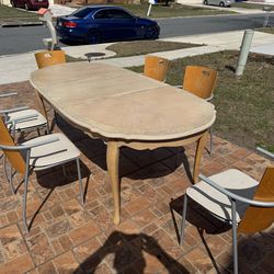 Fancy Dining Table With 6 Chairs