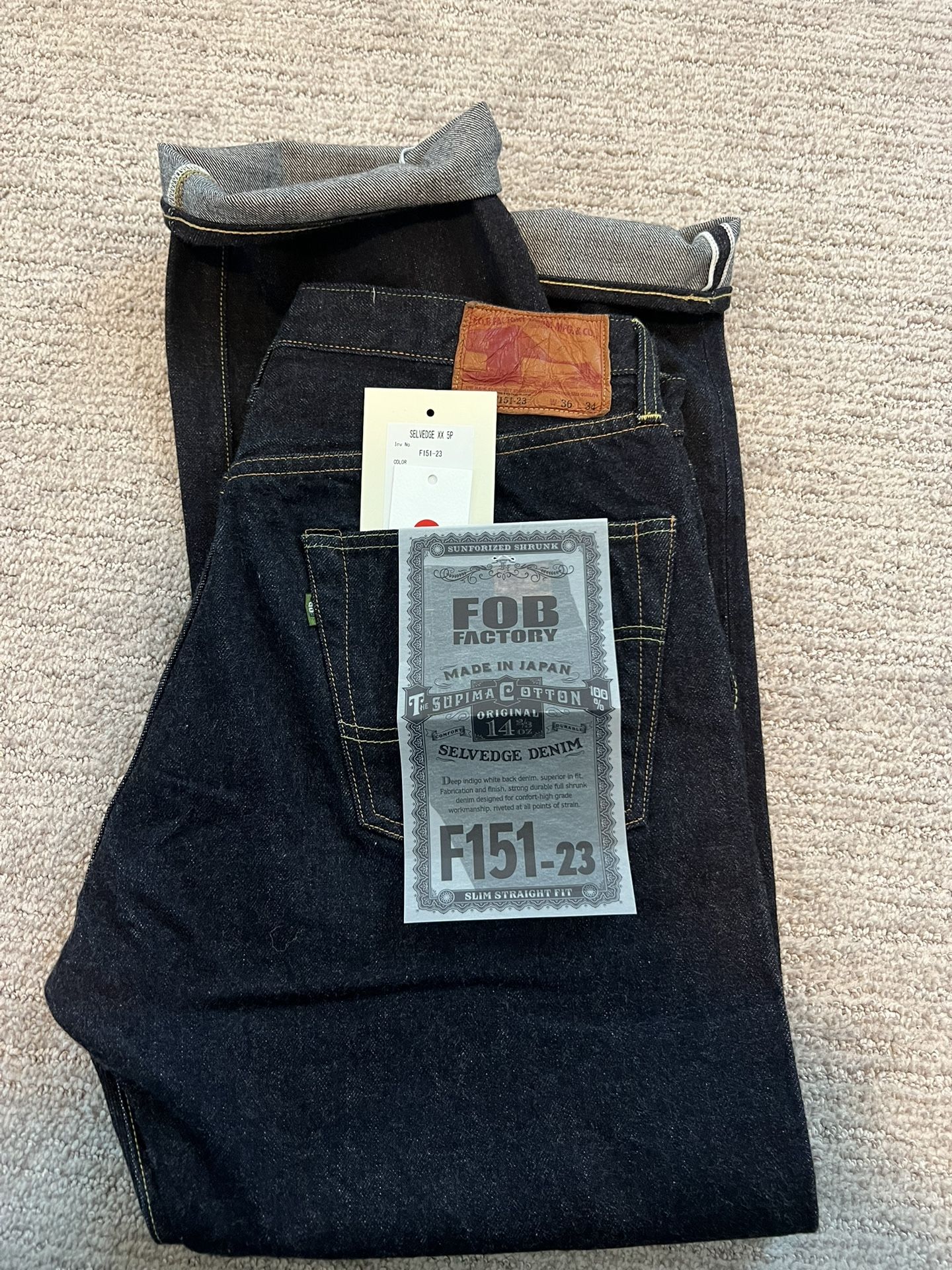 Fob Factory (Made in Japan) Selvedge Jeans
